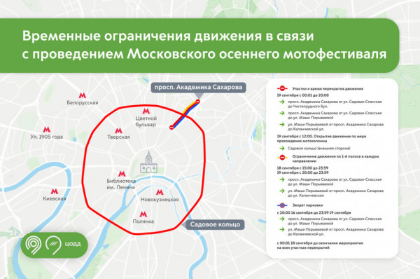 В ближайшие пятницу и субботу закрывается движение на участках Садового кольца В ближайшие пятницу и субботу закрывается движение на участках Садового кольца